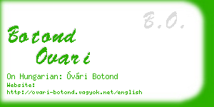 botond ovari business card